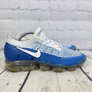 Nike VaporMax Sneaker Mens Size 9.5 Blue FlyKnit Athletic Running Gym Shoes